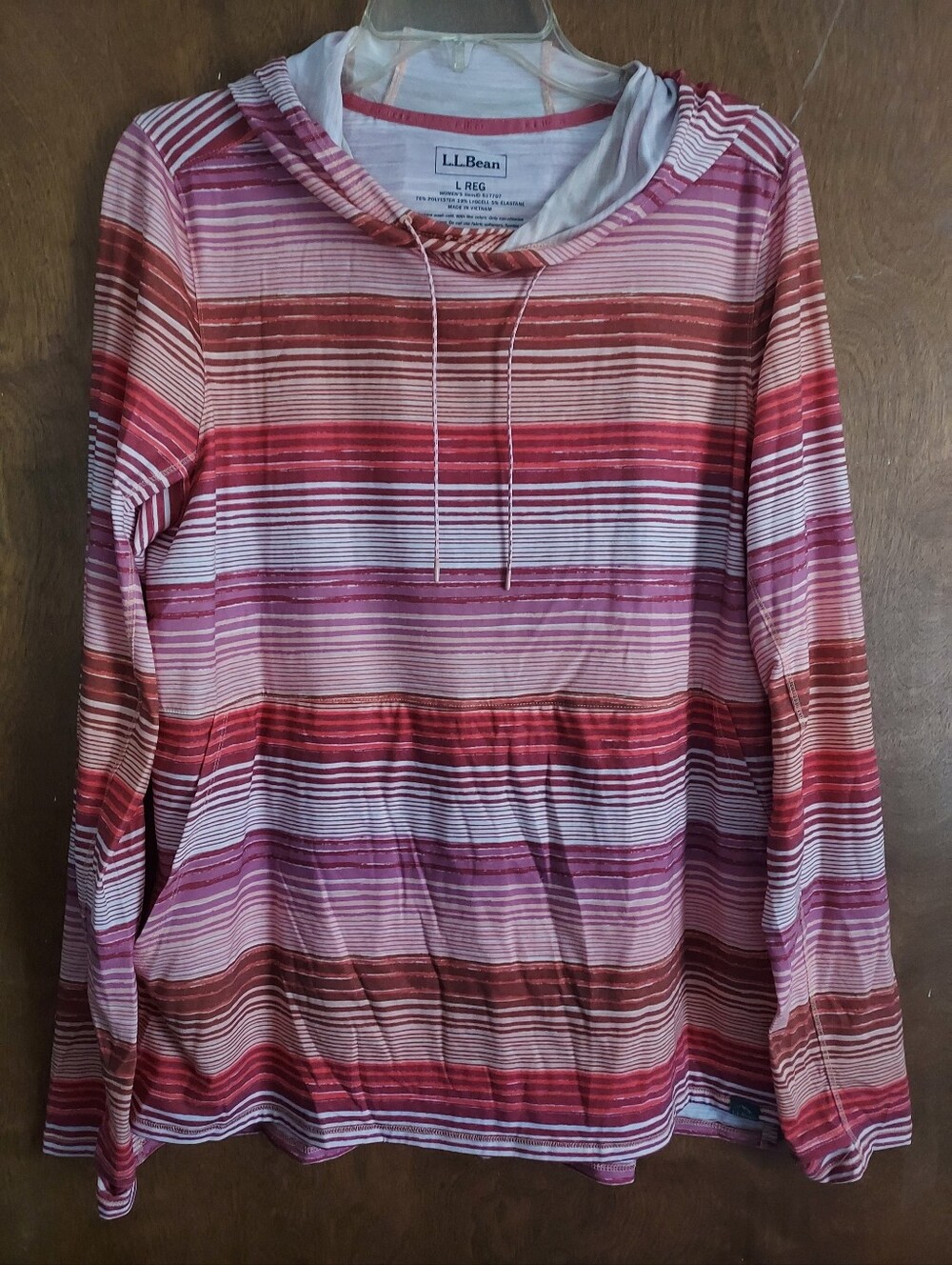 L.L. Bean Striped Everyday SmartSun LS Top NWT